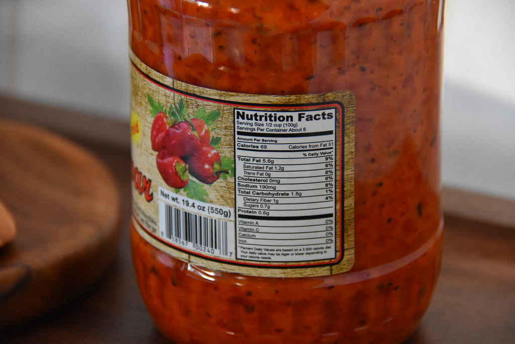 Brian’s® Mimi's Mild Ajvar (Only Peppers)