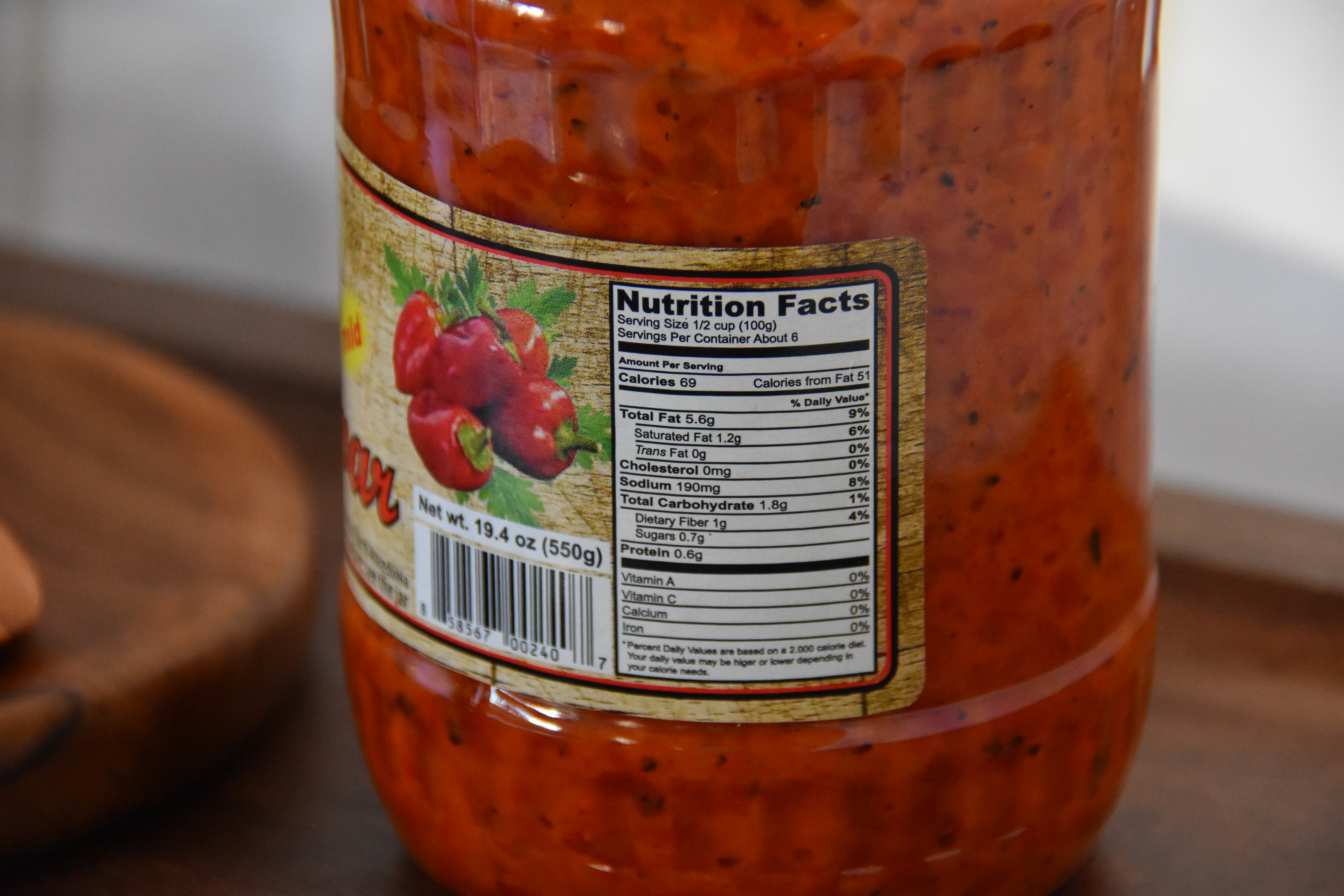 Brian’s® Mimi's Mild Ajvar (Only Peppers)